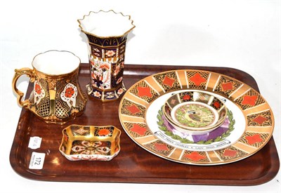 Lot 172 - Four items of Royal Crown Derby china, Old Imari pattern and two other similar items (6)