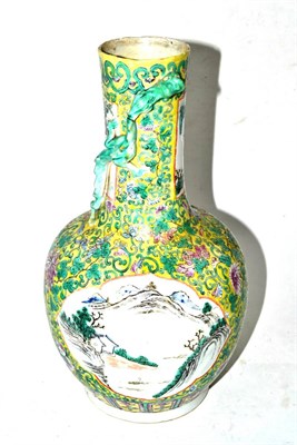 Lot 175 - Famille rose Chinese dragon vase