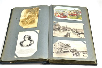 Lot 219 - A postcard album