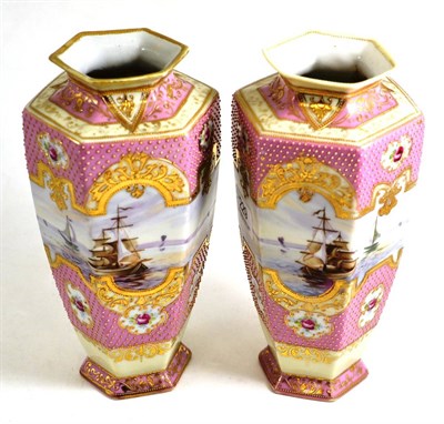 Lot 229 - A pair of Noritake vases