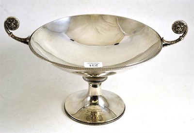 Lot 231 - A silver two handled pedestal bowl