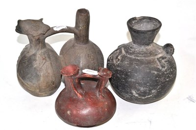 Lot 246 - Three pre-Columbian pots