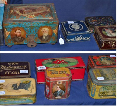 Lot 278 - Co-operative interest: fourteen assorted CWS biscuit tins