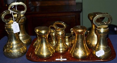 Lot 281 - Co-operative interest: quantity of assorted brass weights