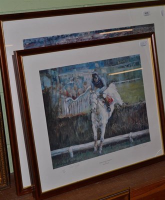 Lot 426 - Three horse racing prints by Claire Burton