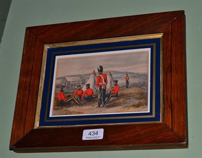 Lot 434 - H Martin, a military watercolour