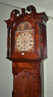 Lot 477 - An eight day longcase clock, two weights and a pendulum