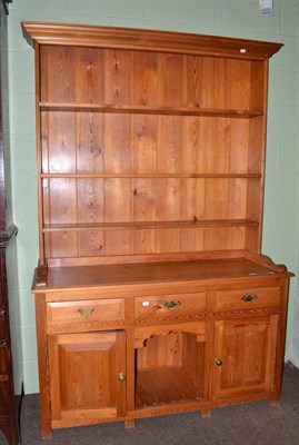 Lot 478 - Modern pine dresser and rack