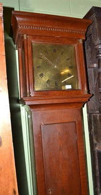 Lot 482 - A thirty hour longcase clock with brass face, dial inscribed Jno Wood, Stroud