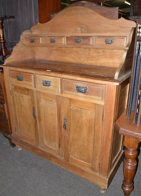 Lot 486 - Pine dresser with arched back