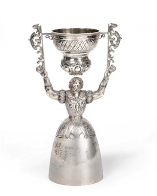 Lot 496 - A Victorian Silver Wager Cup, Charles Stuart Harris, London 1884, of typical design, modelled...