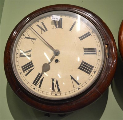 Lot 583 - A Victorian circular wall clock