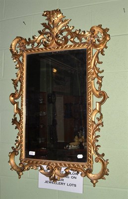 Lot 618 - 19th century Florentine carved giltwood wall mirror