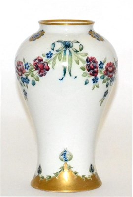 Lot 516 - A William Moorcroft Macintyre Eighteenth Century Pattern Vase, circa 1908, of baluster form...