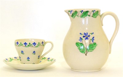 Lot 519 - Alfred (1870-1901) and Louise Powell (1882-1956) for Wedgwood: A Cream Jug, Coffee Cup and...