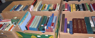 Lot 694 - Six boxes of books including: three boxes of Folio Society publications (includes the Domesday Book