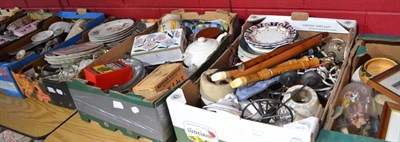 Lot 708 - Eight boxes of household wares