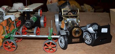 Lot 717 - Mammod steam car, traction engine and trailer