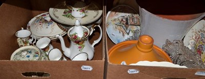 Lot 724 - Royal Albert Old Country Roses pattern coffee set, three china figures, a quantity of china and...