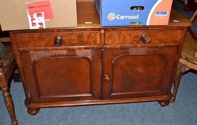 Lot 754 - Victorian mahogany sideboard (a.f.)