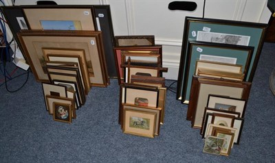 Lot 791 - A collection of framed Baxter and other prints and other framed pictures