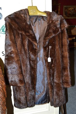 Lot 795 - Brown mink fur jacket