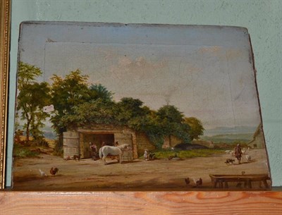 Lot 10 - J Stokeld, 19th century, signed and dated 1968, oil on canvas, ";The Smithy, Lartington"