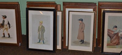 Lot 25 - A collection of framed Vanity Fair prints of mainly jockeys (30)