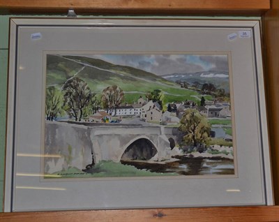 Lot 35 - E Charles Simpson, ";Kettlewell, Wharfedale";, signed, watercolour