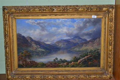 Lot 36 - Macneil Macleay (1806-1883) Loch Earn, signed, oil on canvas, 44.5cm by 74.5cm