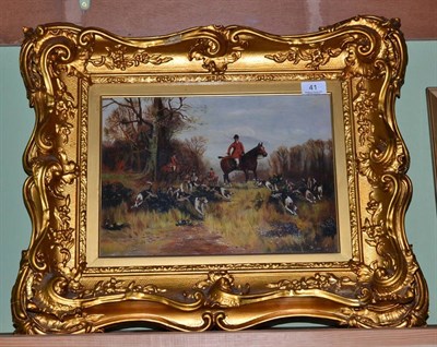 Lot 41 - Manner of Thomas Sylvester Lloyd, The Hunt, oil on canvas