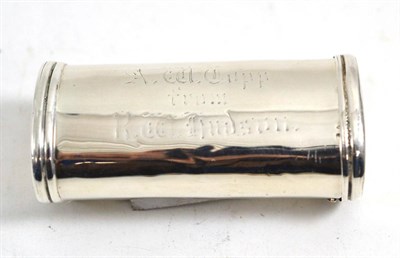 Lot 136 - A silver nutmeg grater, Peter, Ann & William Batemen, London (worn marks)
