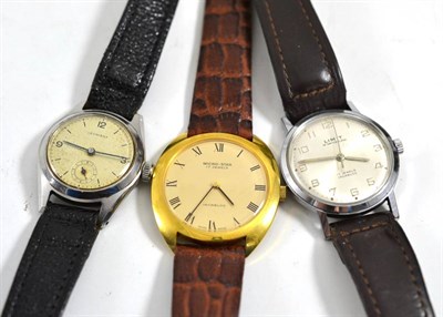 Lot 147 - Three gentlemen's wristwatches signed Limit, Leonidas, Micro-Star