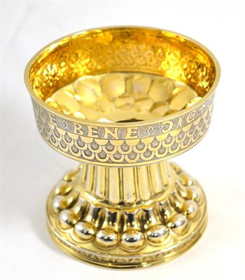 Lot 157 - Tudor style silver gilt goblet