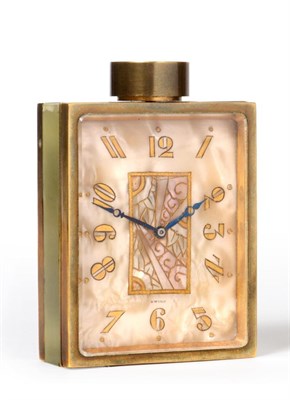 Lot 551 - An Art Deco Travel Clock  "Le Numero 7 De Juvenia ", by Didisheim Goldschmidt Fils & Company...