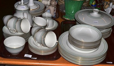 Lot 187 - A part Royal Doulton ";Berkshire"; tea/dinner service (on two trays)