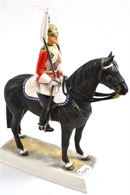 Lot 206 - Goebel pottery group, Trooper of the Life Guards