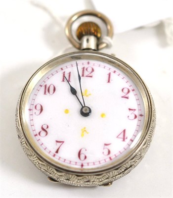 Lot 254 - A 935 silver lady's watch