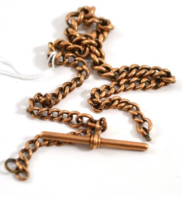 Lot 275 - A 9ct gold fob chain