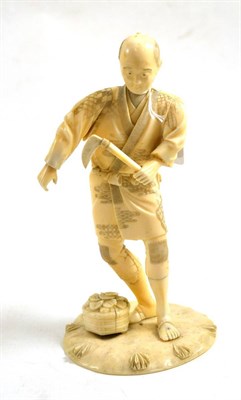 Lot 304 - A Japanese sectional ivory figure