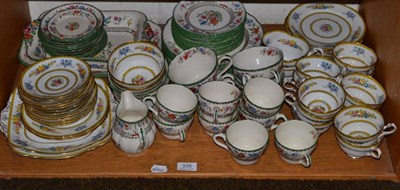 Lot 335 - Copeland Spode Chinese rose pattern tea and dinner wares, together with a Paragon tea service