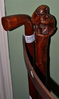 Lot 337 - A propeller cane and another