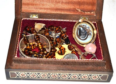 Lot 388 - Hair brooch and assorted jewellery