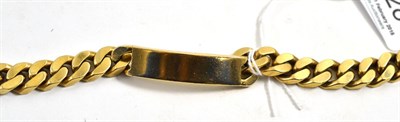 Lot 428 - A 9ct gold identity bracelet