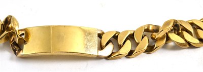 Lot 430 - A 9ct gold identity bracelet (a.f.)