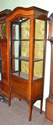 Lot 523 - Edwardian mahogany inlaid china cabinet