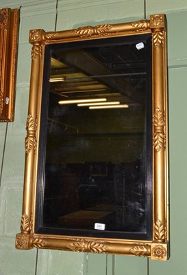 Lot 530 - Regency gilt framed rectangular wall mirror