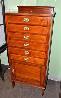 Lot 531 - Inlaid music cabinet (a.f.)