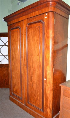 Lot 535 - Victorian mahogany double wardrobe