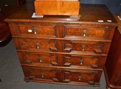 Lot 559 - An 18th century style oak four height chest of drawers